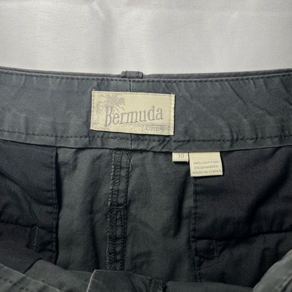 J.Crew Women’s 9” Bermuda Chino Shorts Size 10 Dark Gray Pockets - Picture 2 of 4